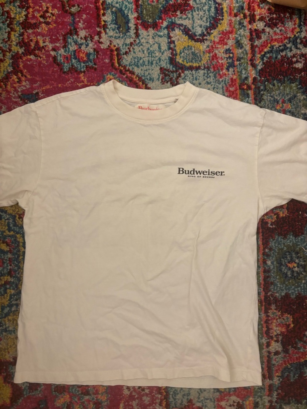 PacSun White Short Sleeve Logo Tee